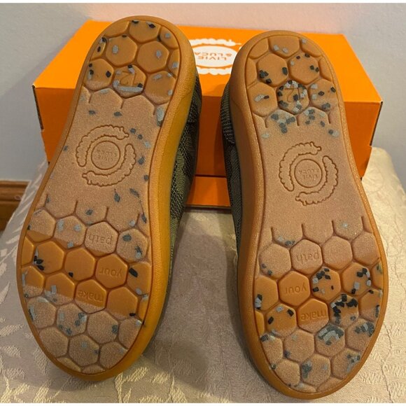 NEW Livie & Luca Joyful Little Soles Kid Camo Green Slip-On Shoes Size 13 - Picture 6 of 9